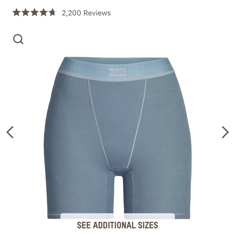 COTTON RIB BOXER size small from SKIMS in kyanite